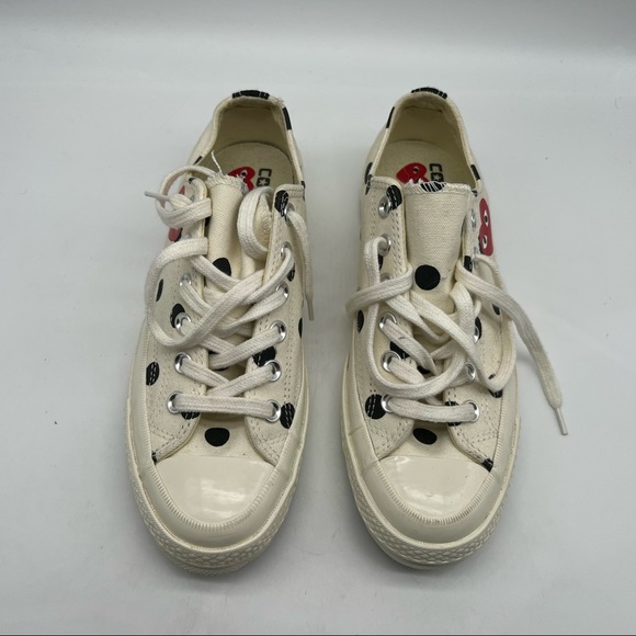 Comme des Garçons X Chuck Taylor All Star 70 Polka Dot Size 5M 7W - Picture 3 of 8